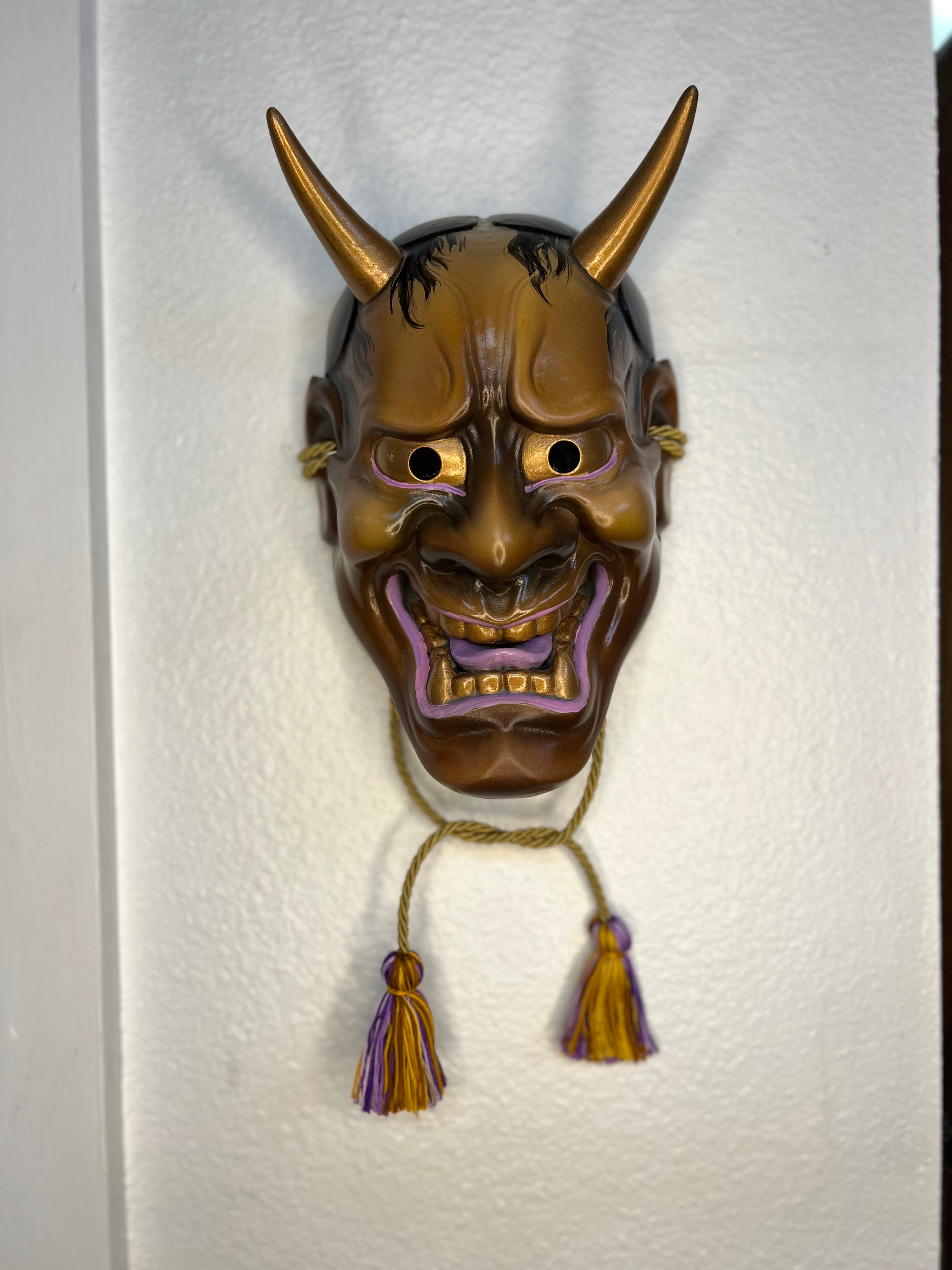 Painted Hannya Mask - Ready to Ship
